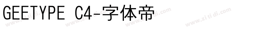 GEETYPE C4字体转换